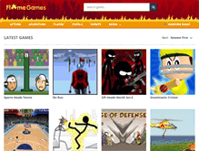 Tablet Screenshot of flamegames.com